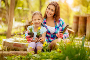 Beautiful Mother And Daughter